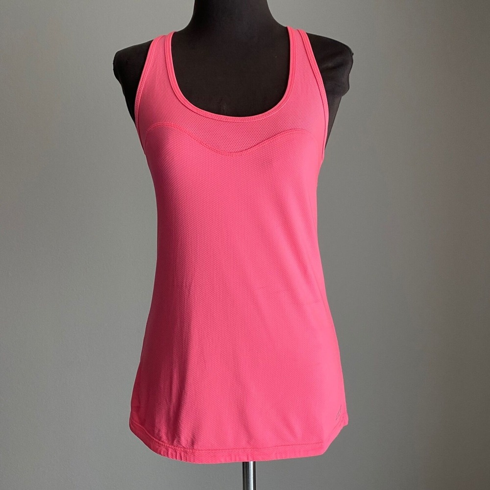 Lorna Jane Sporty Chic Clean Performance Yoga Racerback Tank Top S Pink